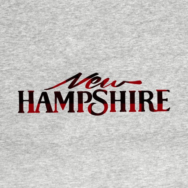 New Hampshire Buffalo Plaid Vintage License Plate Design by maccm